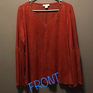Burnt Orange Blouse